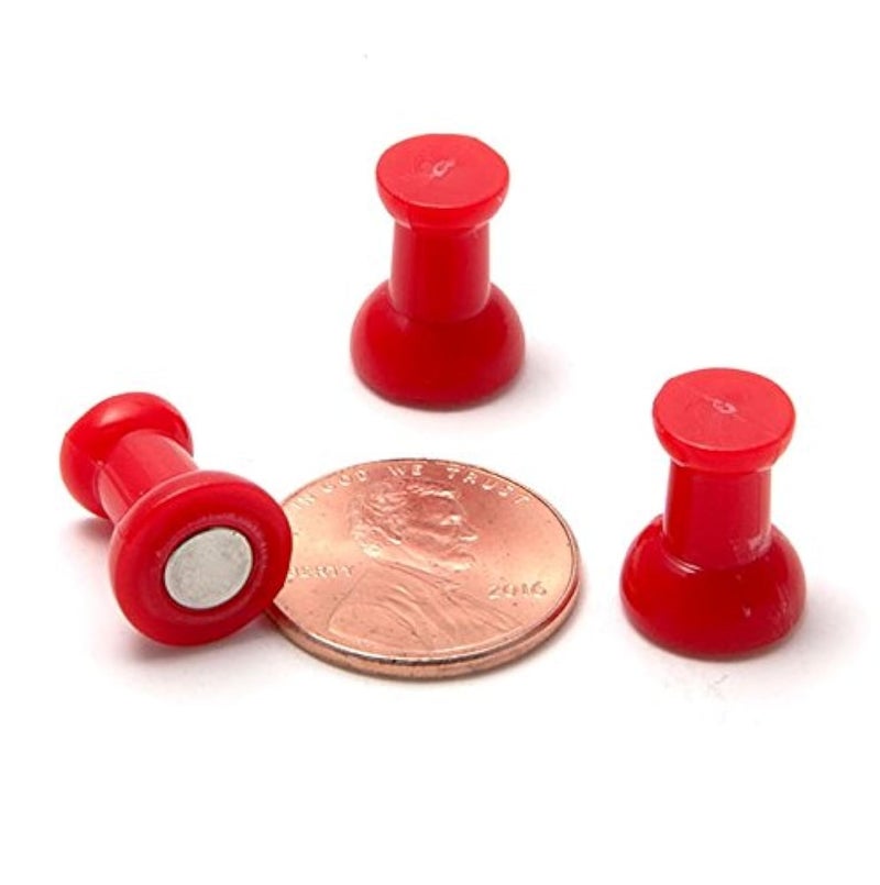 MapMagnets Magnetic Push Pins, Fun Colorful Push Pin Magnets, Perfect Fridge & Whiteboard Magnets, Magnetic Thumb Tacks for Office and Classroom - MapMagnets - Image 1